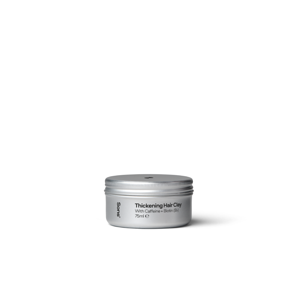Sons Thickening Hair Clay For Men, Caffeine & Biotin Formulated - 1 Pack
