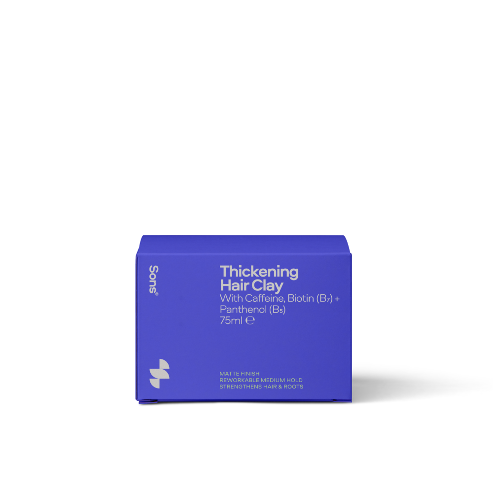 Sons Thickening Hair Clay For Men, Caffeine & Biotin Formulated - 1 Pack