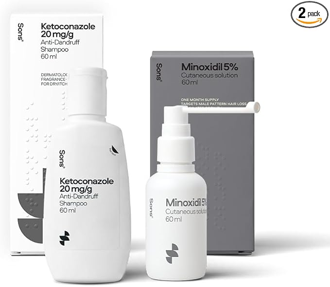 Minoxidil 5% Spray & Ketoconazole Anti Dandruff Shampoo